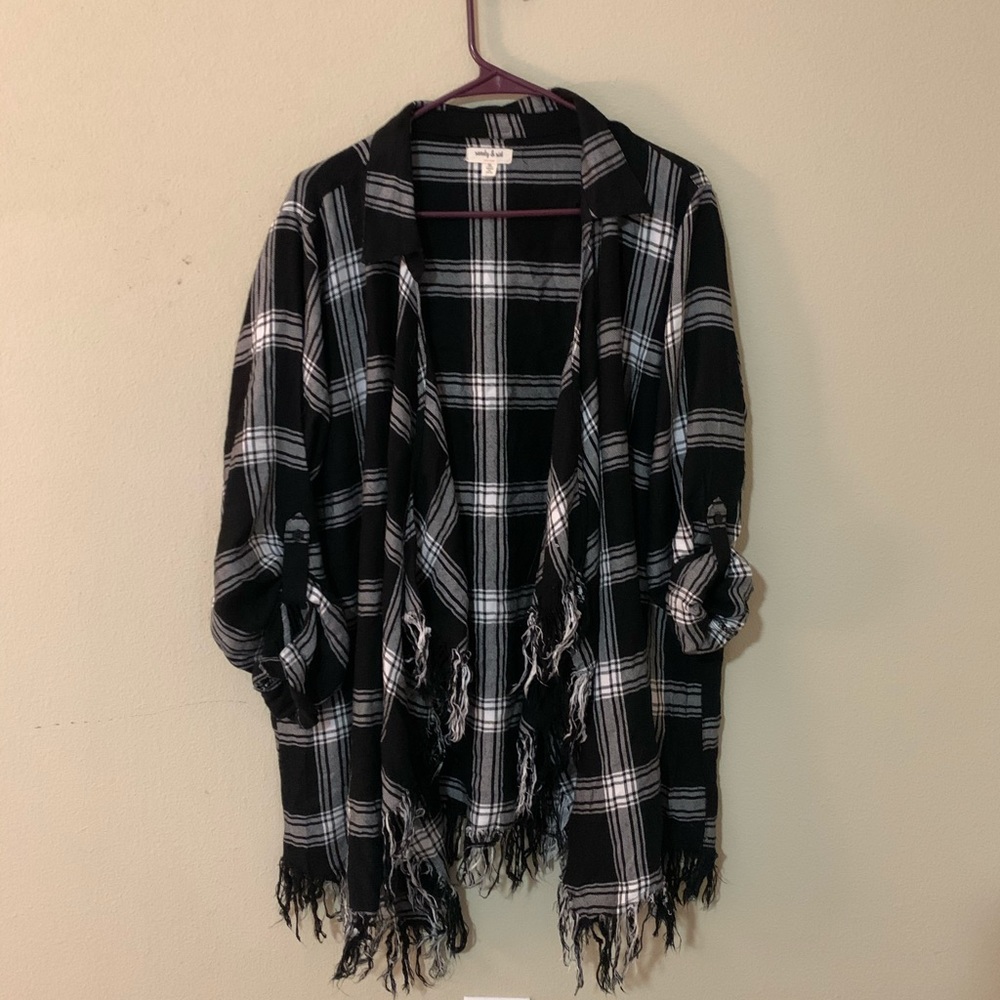 Sandy & Sid Plaid Cardigan